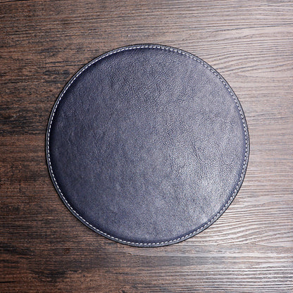 Thickened cowhide table mat