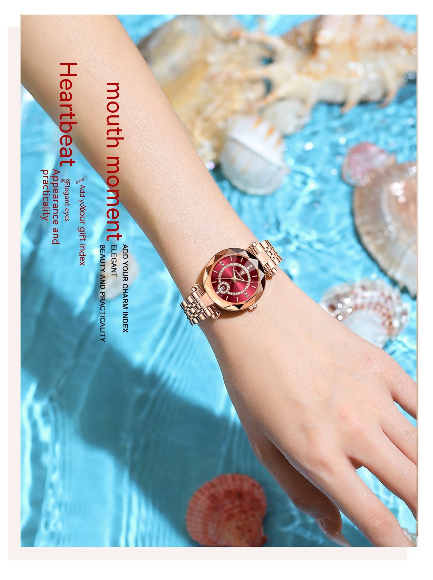 New waterproof ultra-thin fashionable quartz watch for women