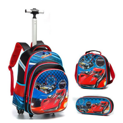 Three-piece trolley bag for elementary school students