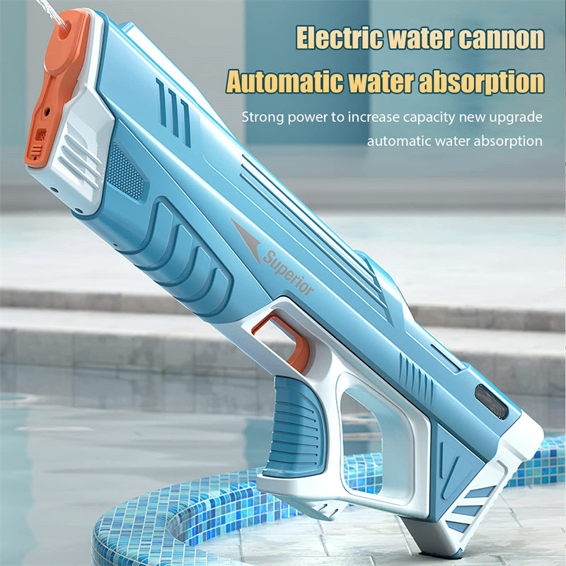 Summer Fully Automatic Electric Water Gun Toy Induction Water Absorbing High-Tech Burst Water Gun Beach Outdoor Water Fighting Toy