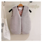 Worsted rabbit fur vest short plush vest