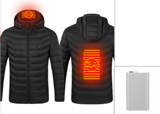 Neue Beheizte Jacke Mantel USB Elektrische Jacke Baumwolle Mantel Heizung Thermische Kleidung Heizung Weste männer Kleidung Winter