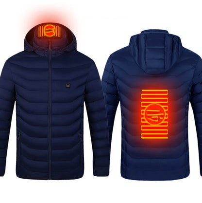 Neue Beheizte Jacke Mantel USB Elektrische Jacke Baumwolle Mantel Heizung Thermische Kleidung Heizung Weste männer Kleidung Winter