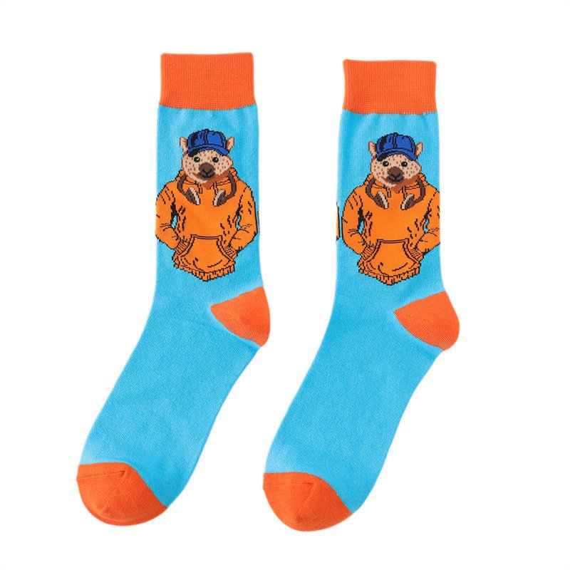 Anime cartoon trendy socks for men