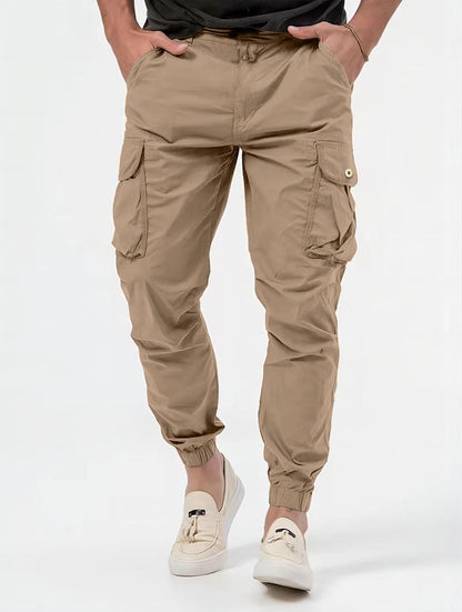 Men's three-dimensional pocket woven cargo pants