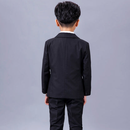 Black suit for kids boy suit flower girl suit wedding show