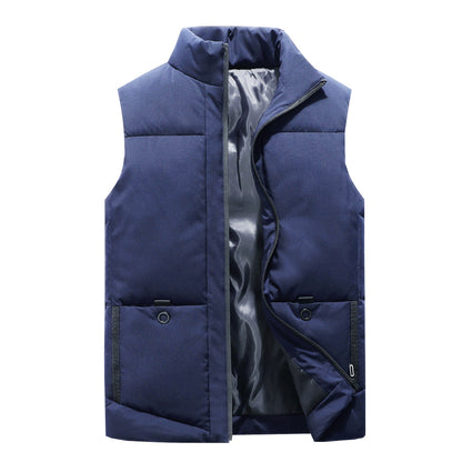 Autumn men's casual cotton vest warm