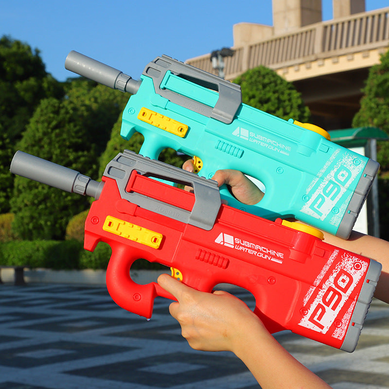 New P90 Electric Water Gun High-Tech Kids Toy Outdoor Beach Pool Large Capacity Summer Gel Blasting Water Gun for Adults