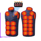 Intelligent self-heating vest with constant temperature USB charging