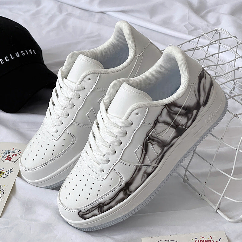 Graffiti niche sneakers breathable trendy leisure sneakers for students