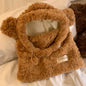 Cute ear protection hat made of plush bear