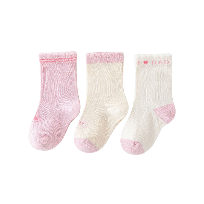 Pure Color Baby Handmade Boneless Tube Socks