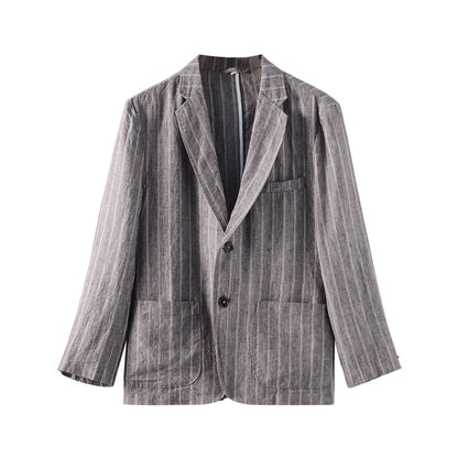 Fashionable striped casual jacket for men