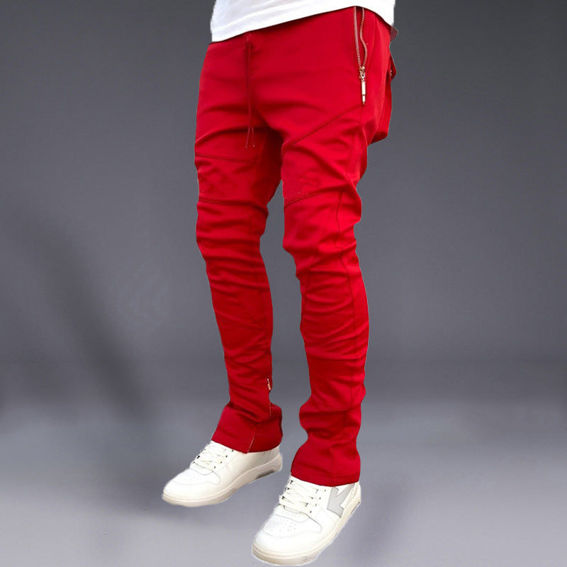 Korean autumn ankle band pants for men