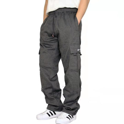 Men Pants Sweatpants Stretch Elastic Waist Jogger Sport Pants Drawstring Trousers Fashion Men Clothing