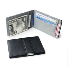 Fashionable short men's wallet made of PU leather
