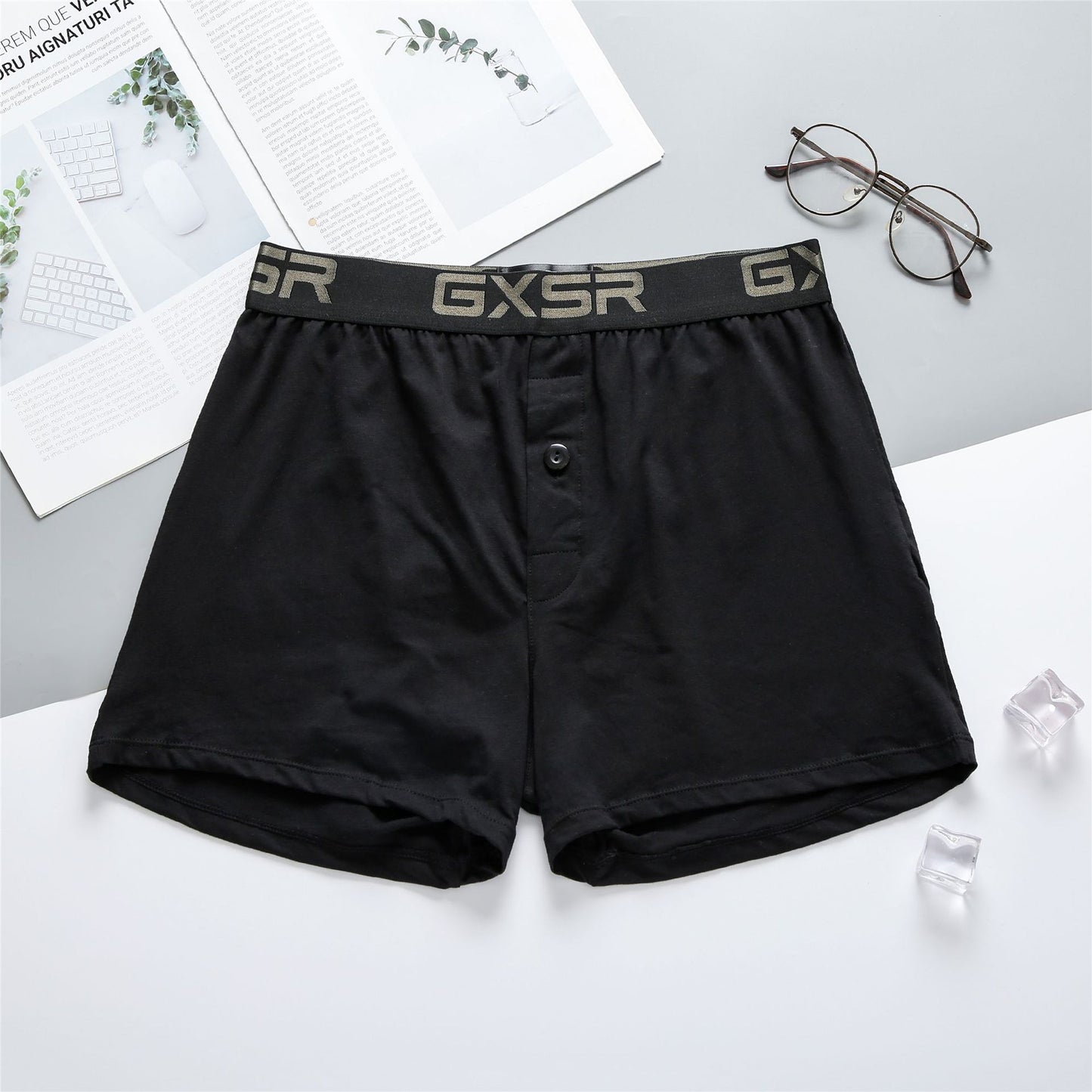 Men's low waist home pants breathable pure cotton underwear