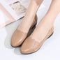 New comfortable flat leather shoes with soft sole for women