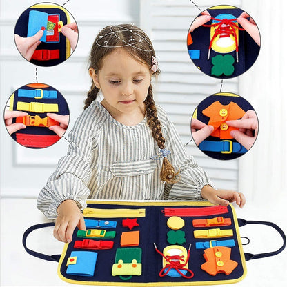 New activity book for kids activity board dress up and button up learning for babies early education preschool sensory learning toy