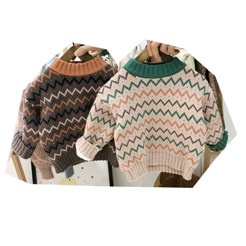 Korean version of children's clothing men's and women's baby sweaters