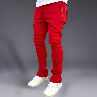 Korean autumn ankle band pants for men