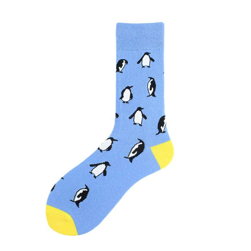 Jacquard Tube Socks Cartoon Fox Penguin