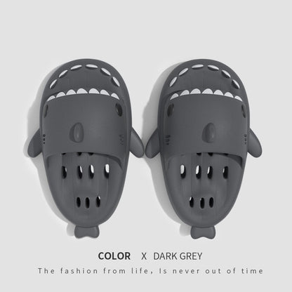 Shark Slippers with Drain Holes, Shower Shoes for Women Quick Dry Eva Pool Shark Slides Beach Sandals with Drain Holes