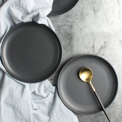 Nordic Ceramic Rice Bowl Steak Plate Deep Household Tableware Set