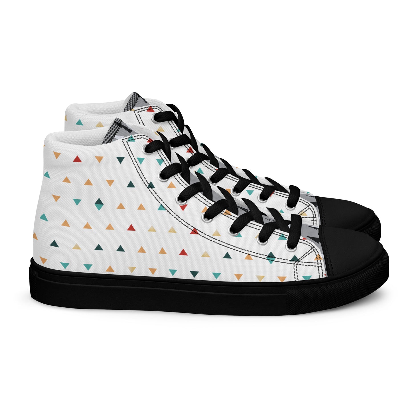 High-top canvas shoes for men