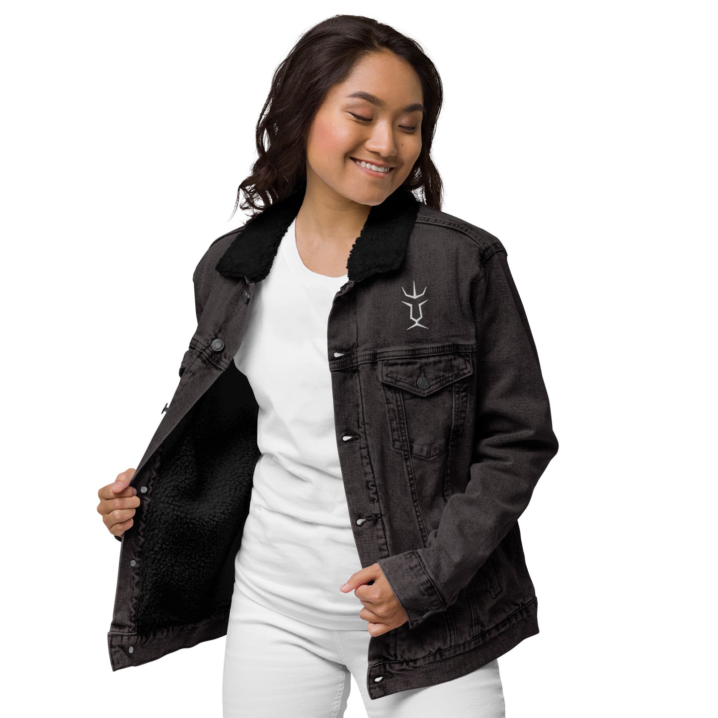 Unisex  Sherpa Jeansjacke