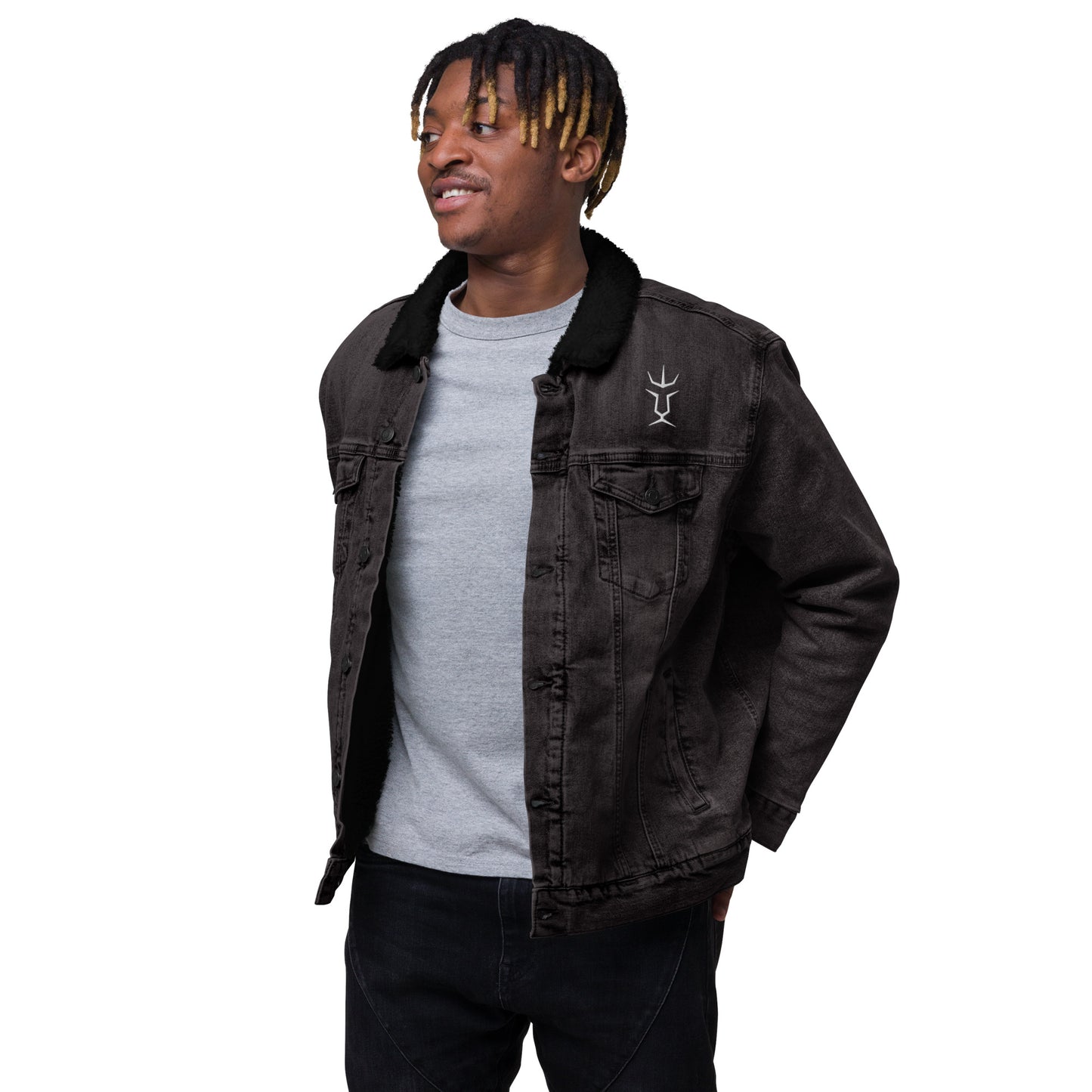 Unisex  Sherpa Jeansjacke