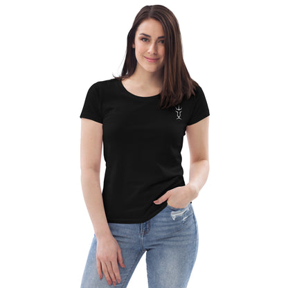 Enganliegendes Öko-T-Shirt für Damen