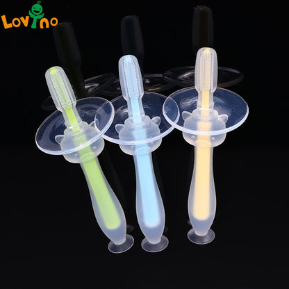 1PC Kids Soft Silicone Training Toothbrush