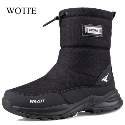 Männer Stiefel 2024 Winter Schuhe Männer Schnee Stiefel Wasserdicht