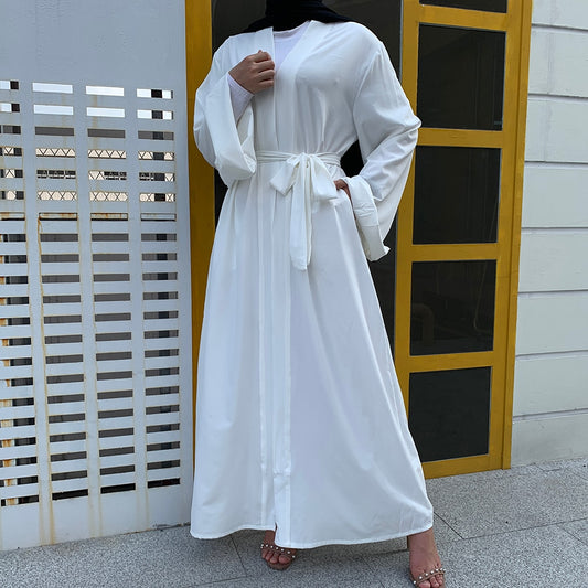 Öffnen Kaftan Dubai Abaya Truthahn Kimono Strickjacke Islam