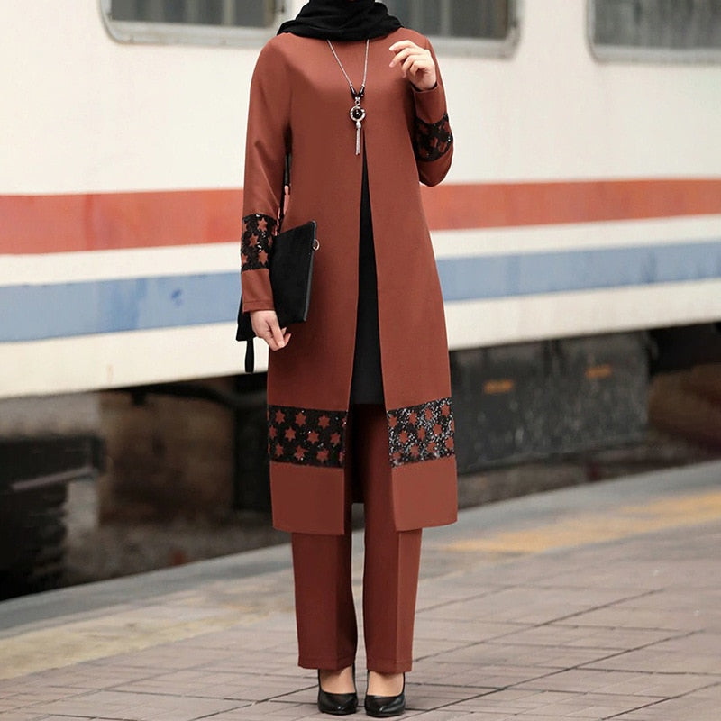 Ensembles Türkei Hijab Kleid Kaftan Marokkanischen