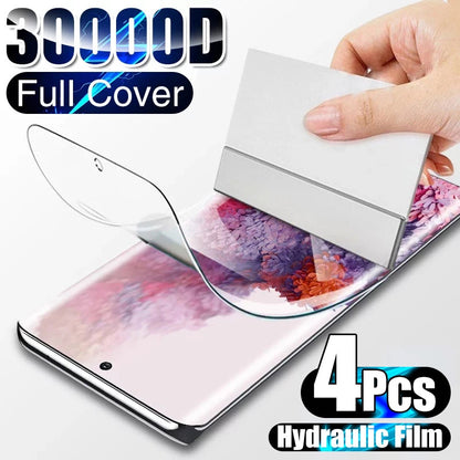 4Pcs Hydrogel Film Screen Protector Für Samsung Galaxy
