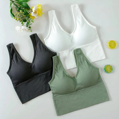 Sports Bra Women Basic Crop Top