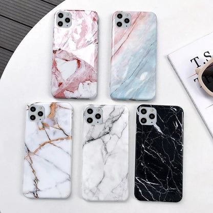 Ottwn Marble Stone Texture Phone Case For iPhone