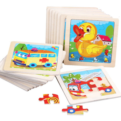 Wooden Puzzle Cartoon