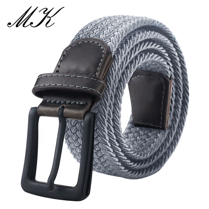 Canvas Belts for Men Fashion Metal Pin Buckle Military Tactical Strap Male Elastic Belts for Pants Jeans