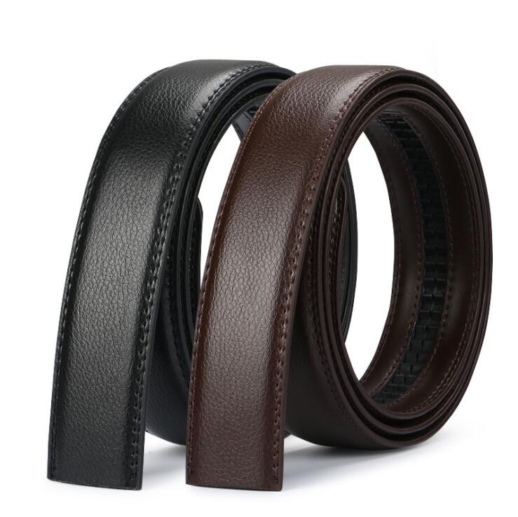 Men automatic buckle belt No Buckle Belt Brand Belts Men High Quality Male Genuine Strap Jeans Belt free shipping 3.5cm belt