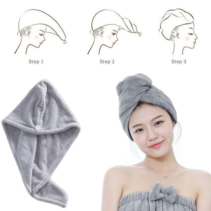 Magie Microfiberrapid trocknen haar handtuch handtücher bad Bad Wrap Hut Schnell Cap Turban Trockenen toallas