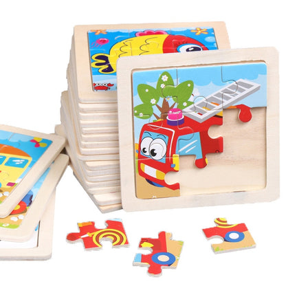 Wooden Puzzle Cartoon