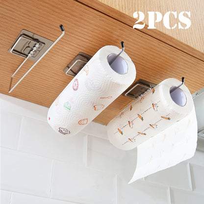 1/2pcs Hanging Toilet Paper Holder Roll Paper