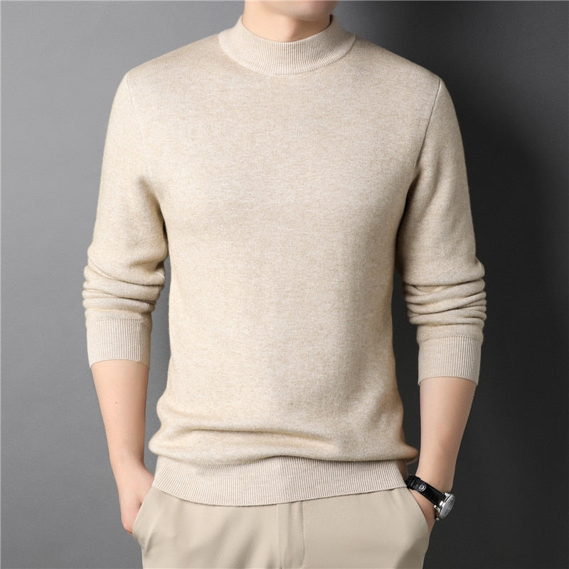 brand new men's cashmere sweater half turtleneck