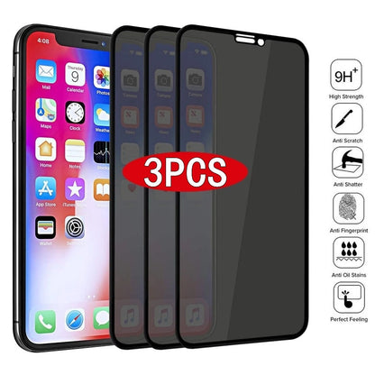 1-3Pcs Best Full Privacy Tempered Glass for IPhone