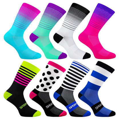 Sport Socken Unisex Radfahren Socken Männer Outdoor Sport Socken Bike Schuhe für Rennrad Socken Lauf Basketball