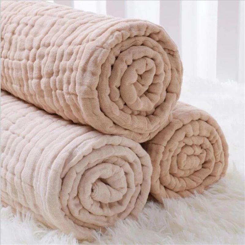 baby blanket cuddle blanket baby blanket wool blanket receiving blankets muslin 6 layers Bamboo Cotton Baby Blanket Infant Kids Swaddle Wrap Blanket Sleeping Warm Duvet Bedspread Muslin Baby Blanket