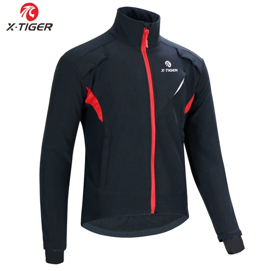 Winter Fleece Thermal Cycling Jacket Coat Windproof Bicycle